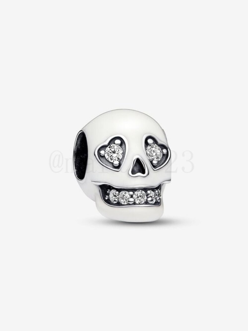 Pandora Glow-in-the-dark Sparkling Skull Charm